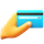 icons8 hand holding credit card 40